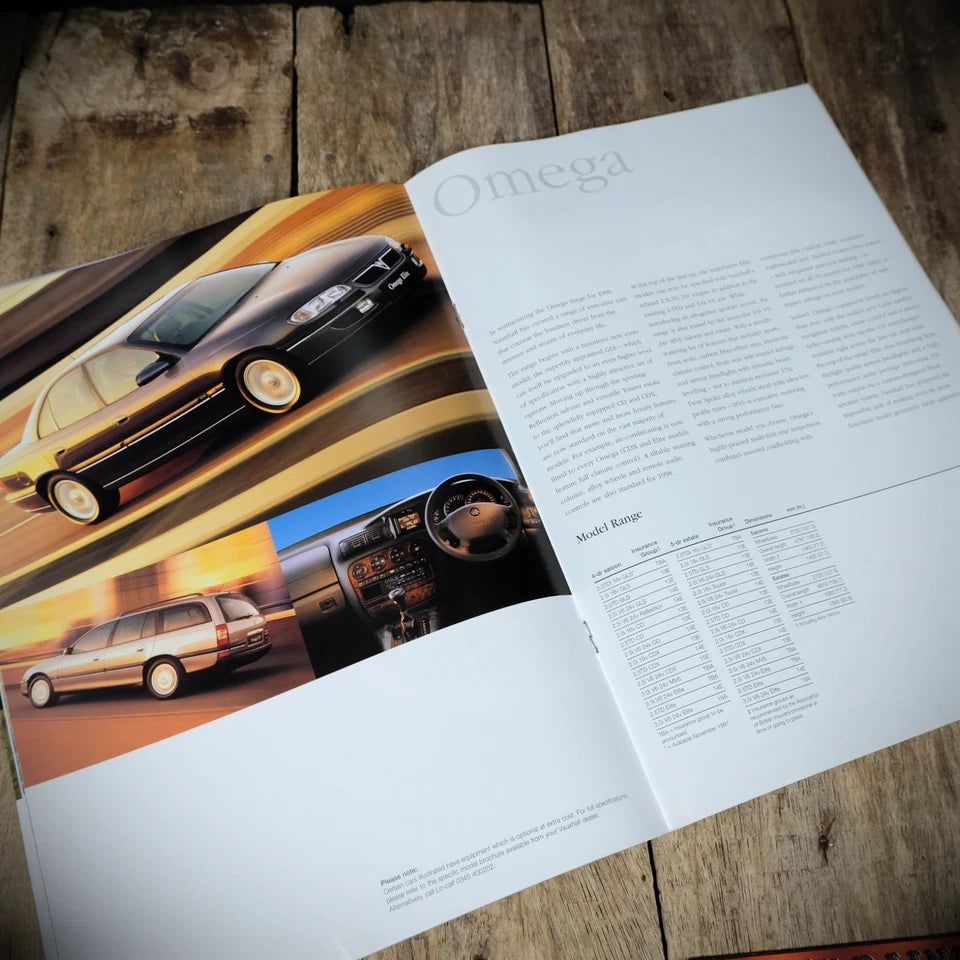 Sales Brochure, Vauxhall 1998 Range, Corsa, Astra, Tigra, Vectra Etc