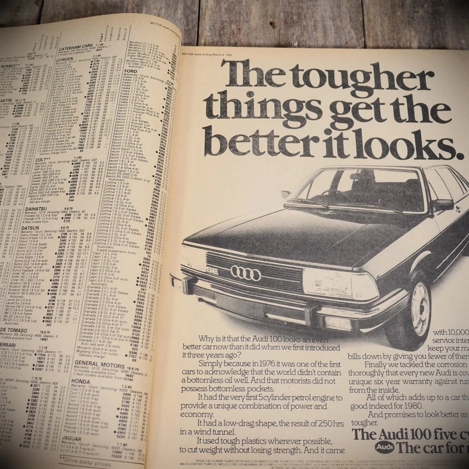 Vintage Motor Magazine 8th March 1980, Audi Quattro, Mk1 Fiesta 1.3