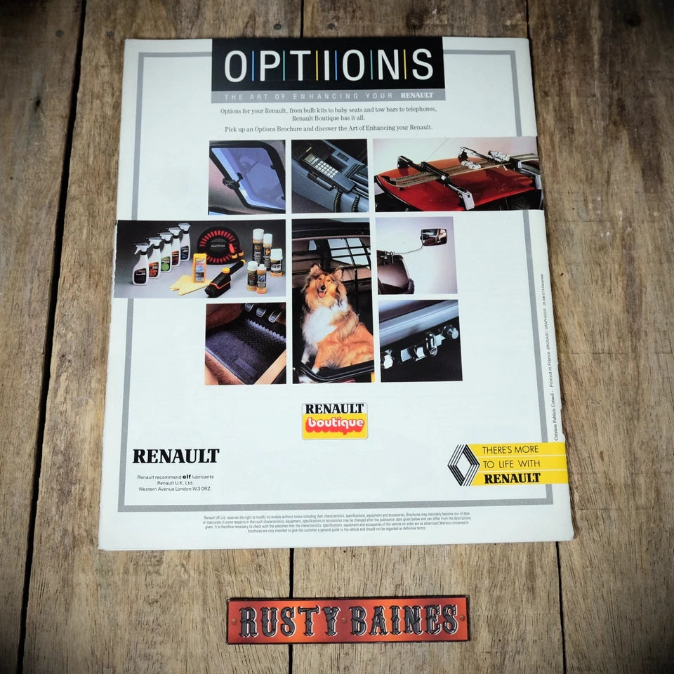 Sales Brochure, Renault 19 UK 1990s