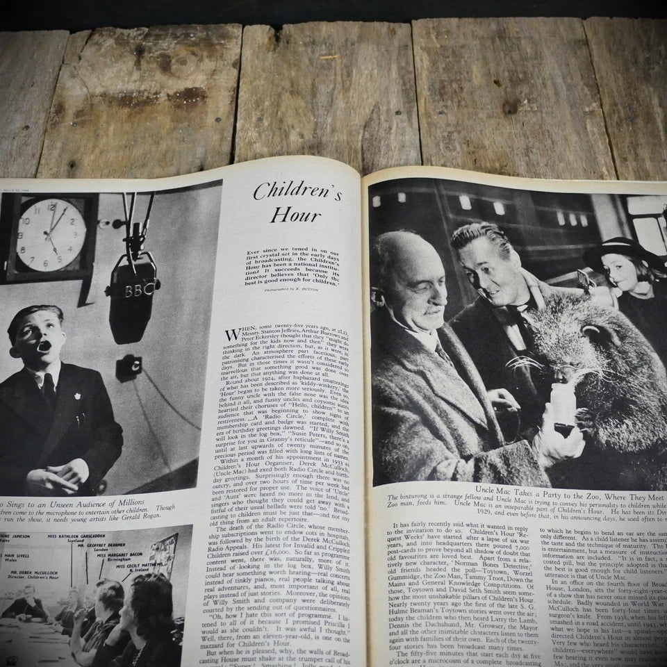 Picture Post 30 March 1946 Children's Hour-Kurt Hutton, Rowing-Bourne