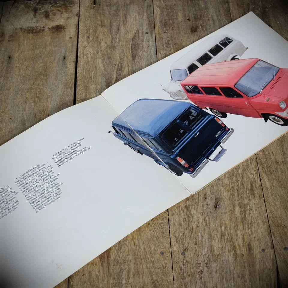 Original Van Brochure, Ford Transit Mk1 Buses, Minibus No.547361, 1968