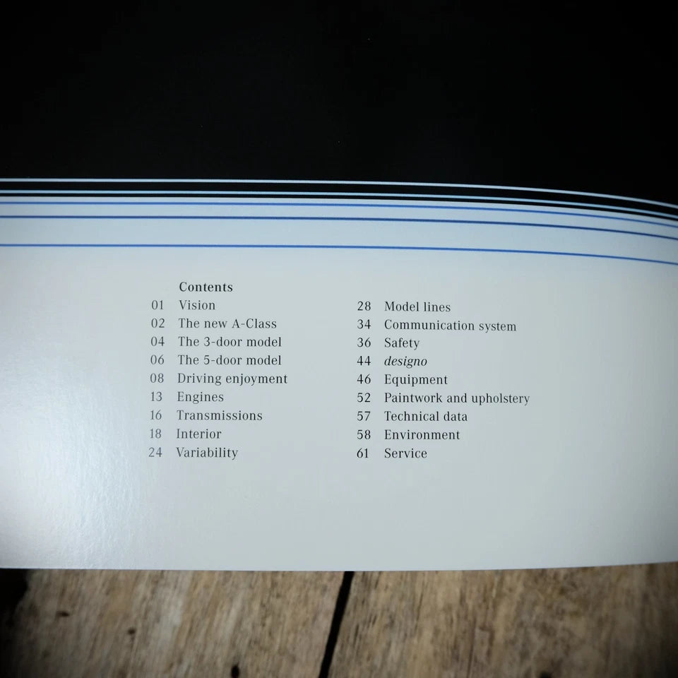 Sales Brochure, Mercedes A-Class, March 2005 A160/180/200 CDI, A200 Turbo Etc.