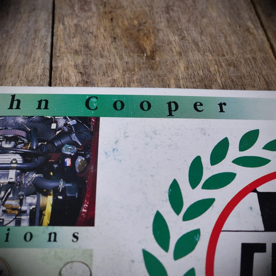 John Cooper Classic Mini Brochure/Booklet, 1993/1994 Price List