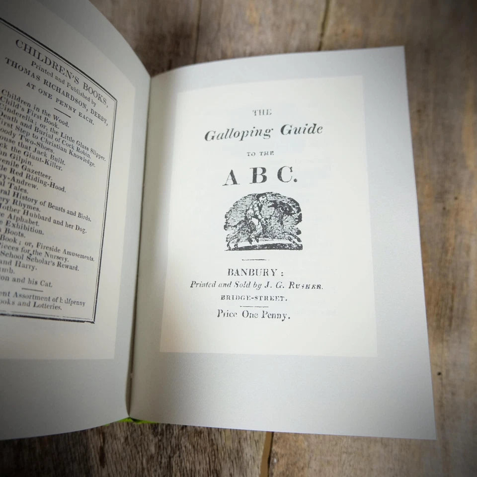 Chapbook ABC's, Early Children's Learning Reprints, Small Hardcover 1974