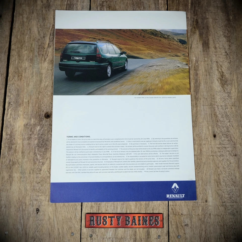 Sales Brochure, Renault Laguna, 1998 UK
