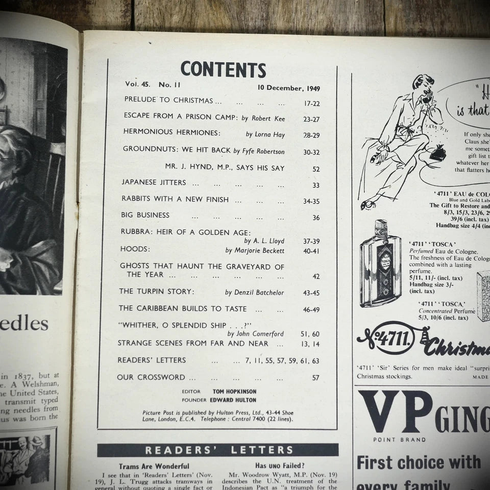 Picture Post 10 December 1949 Elizabeth Chat-Toys, Charles Hewitt-Wooden Horse