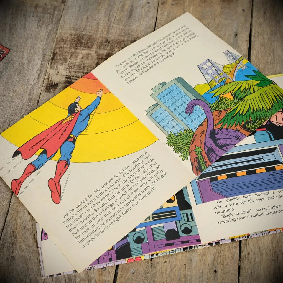 Superman, Vanishing Buildings, Vintage 1979 Comic, Hardcover