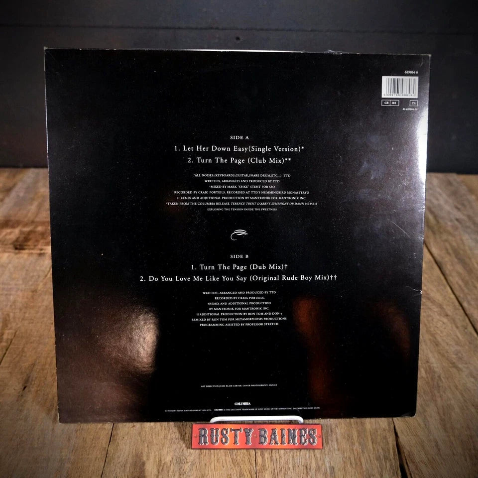 Record 12", Terence Trent D'Arby Let Her Down Easy, Limited Edition