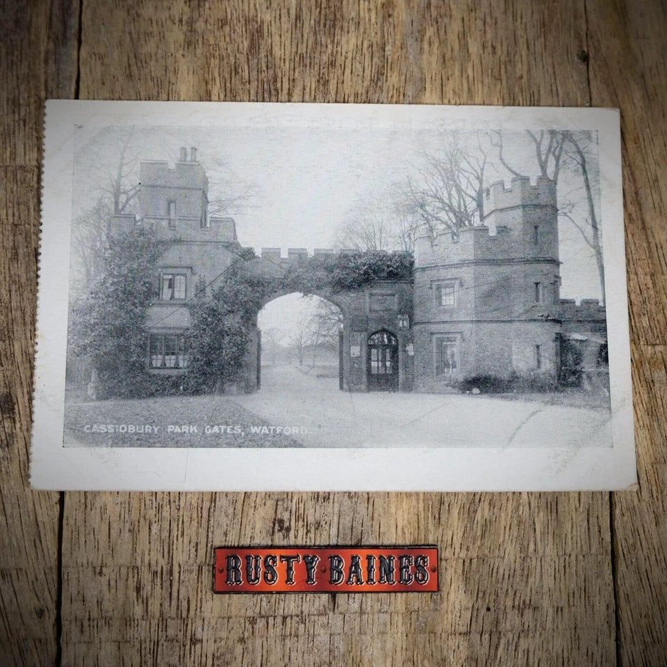 Postcard, Cassiobury Park Gates, Watford, Early 1900s, Printed