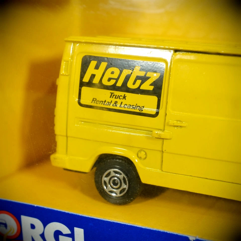 Corgi Mercedes TN 207D Van Hertz Leasing Renting, 1985 Boxed