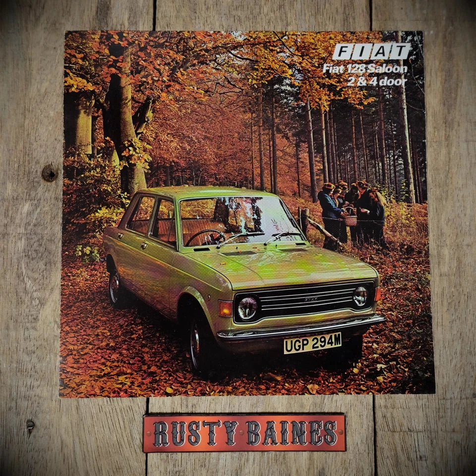 Sales Brochure, Fiat 128 Saloon, UK July 1975