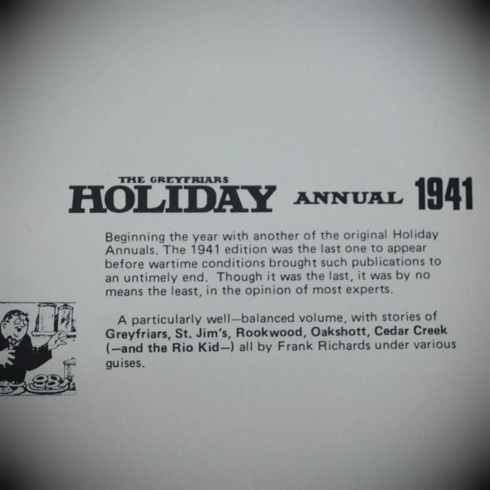The Greyfriars Holiday Annual 1941 Facsimile, Frank Richards Etc. 1979 Hardback
