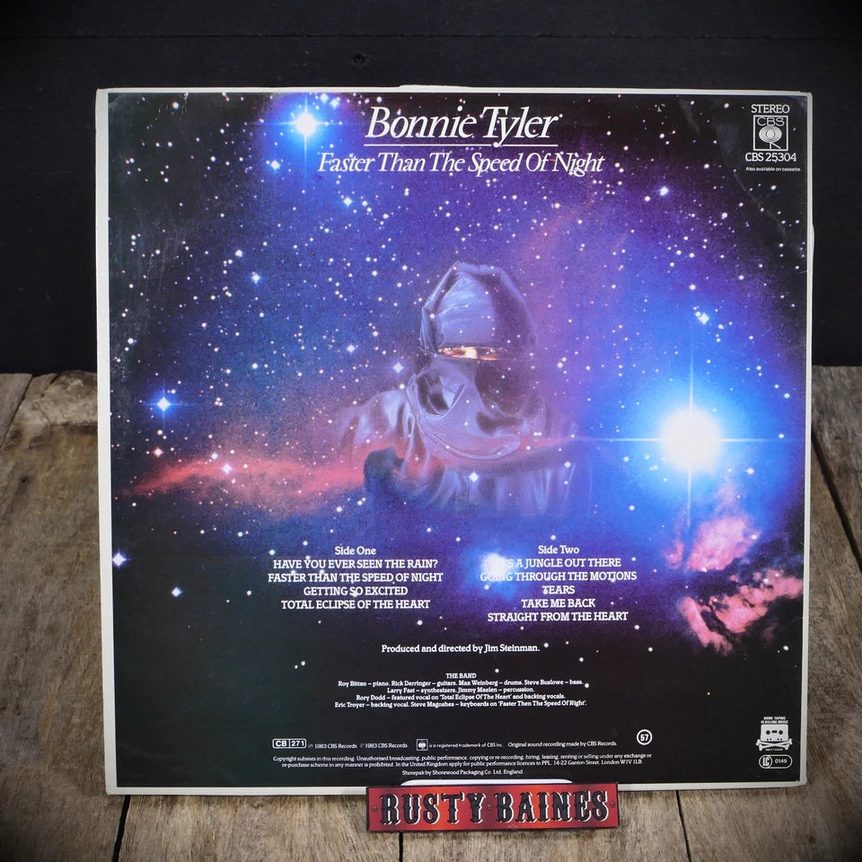 Record LP, Bonnie Tyler, Faster Than the Speed of Night