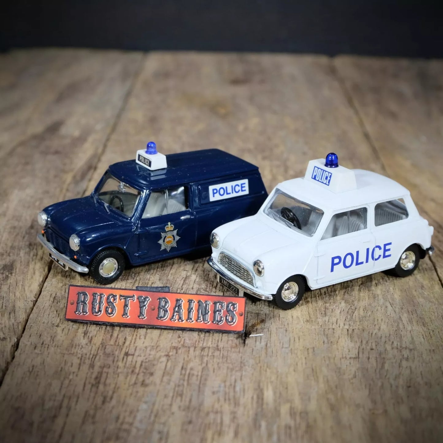 Classic 1960's Austin/Morris Mini Police Car/Van, Corgi/Lledo, No Box