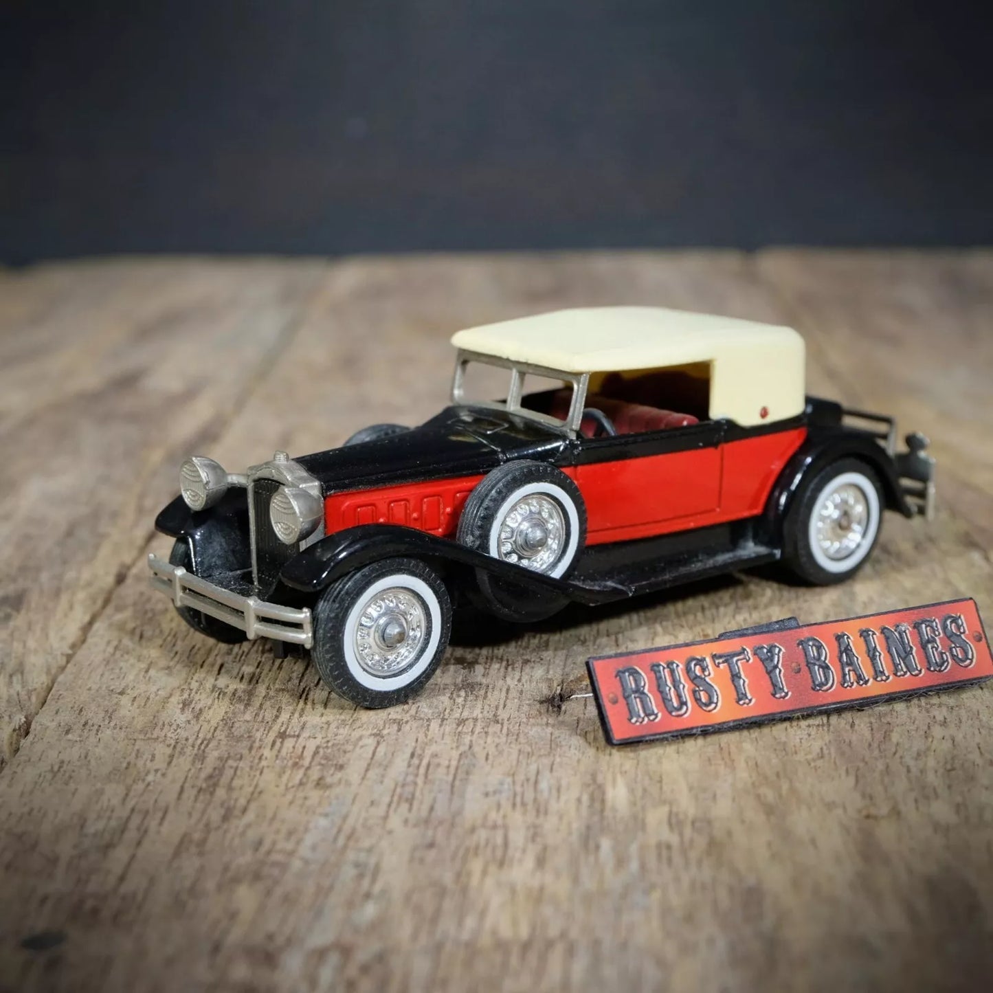 Vintage Matchbox, 1930 Packard Victoria, Red/Black, No Box