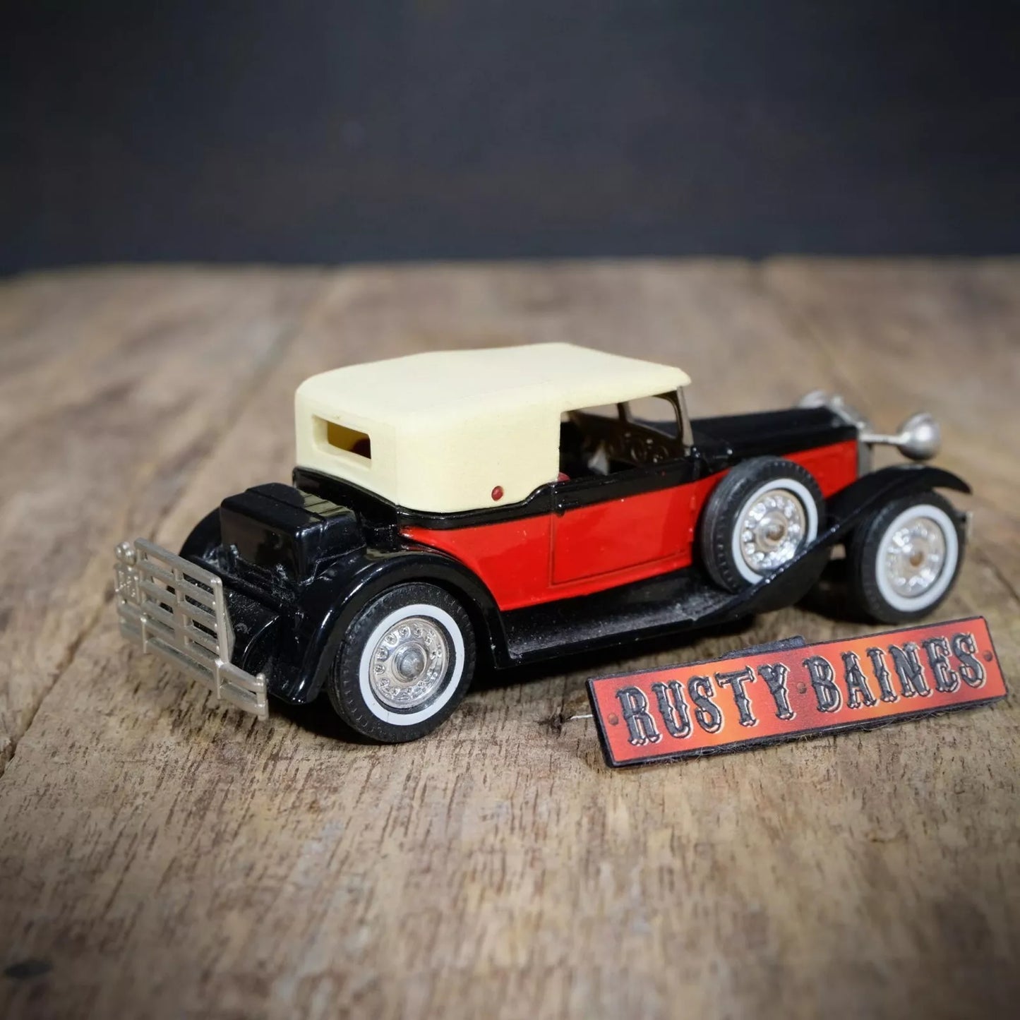 Vintage Matchbox, 1930 Packard Victoria, Red/Black, No Box