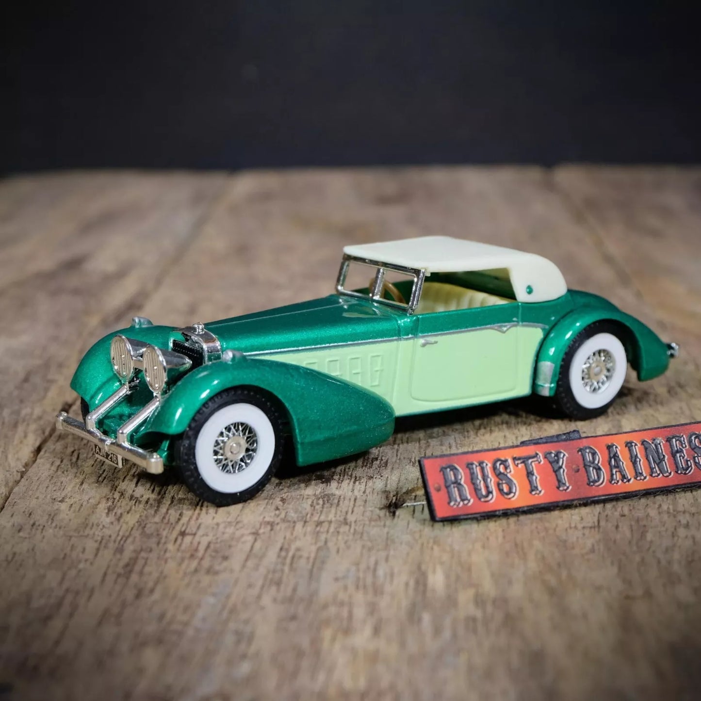 Vintage Matchbox, Hispano Suiza 1938, Green, No Box