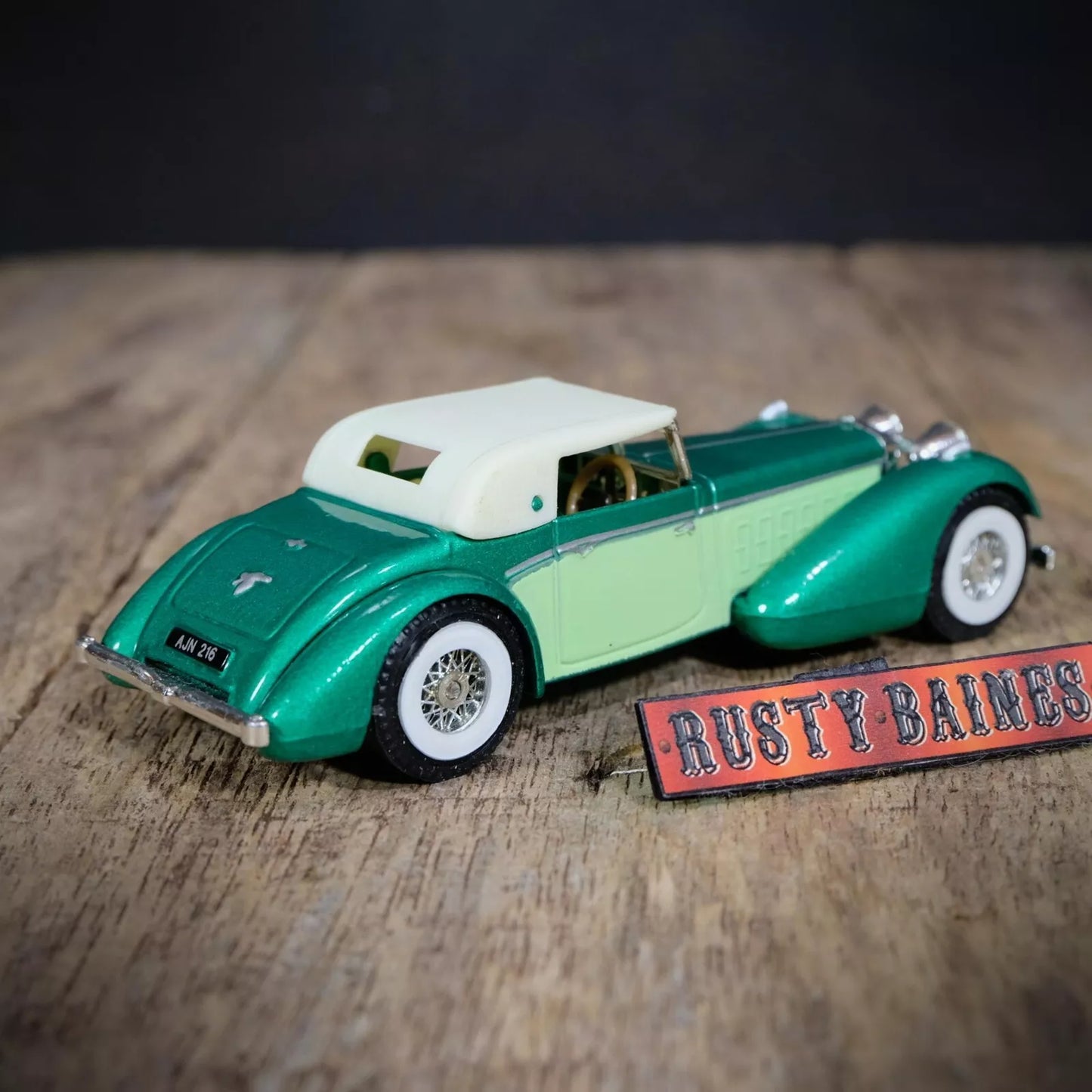 Vintage Matchbox, Hispano Suiza 1938, Green, No Box