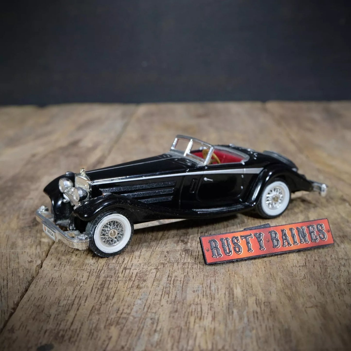 Vintage Matchbox, Mercedes-Benz 540K 1937, Black, No Box