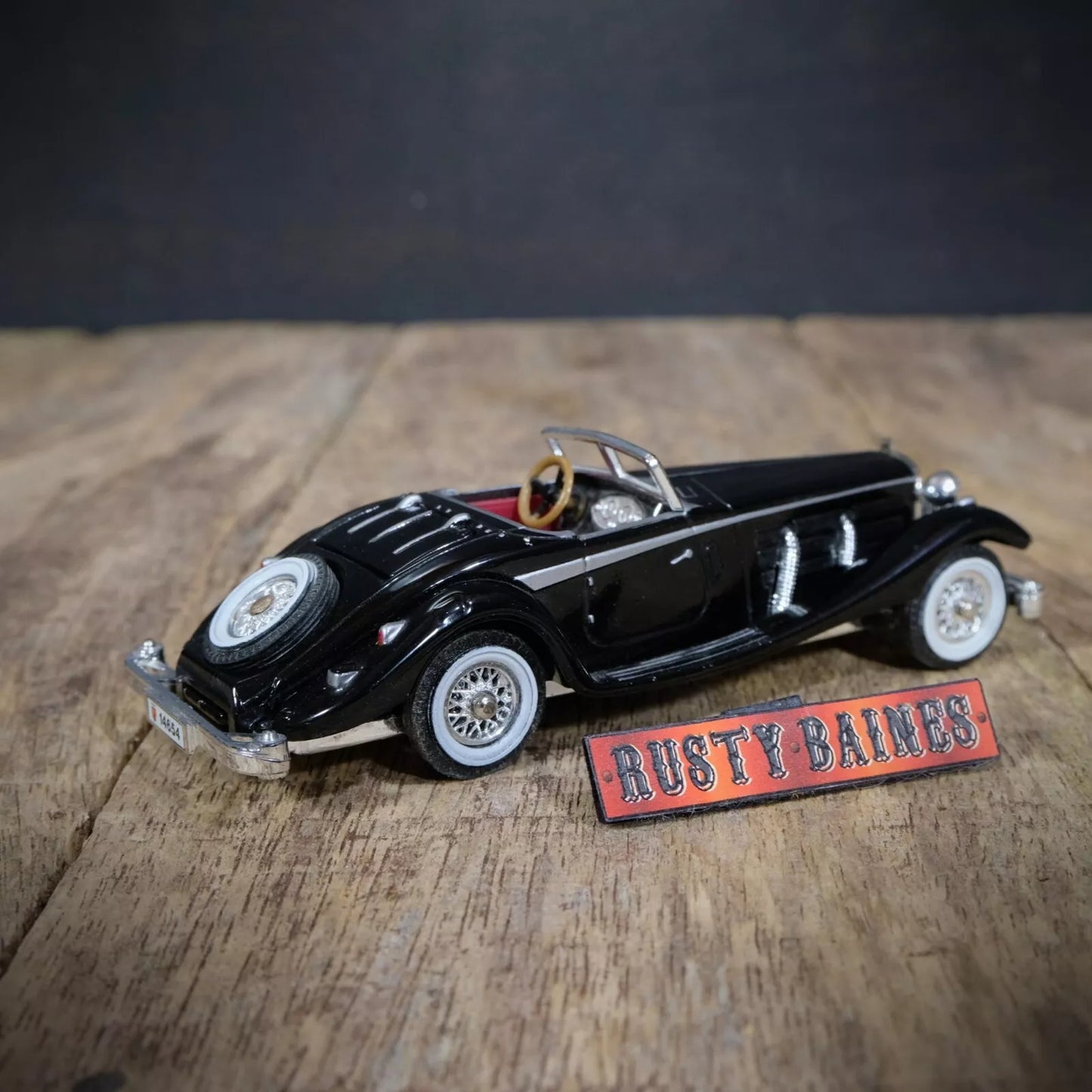 Vintage Matchbox, Mercedes-Benz 540K 1937, Black, No Box